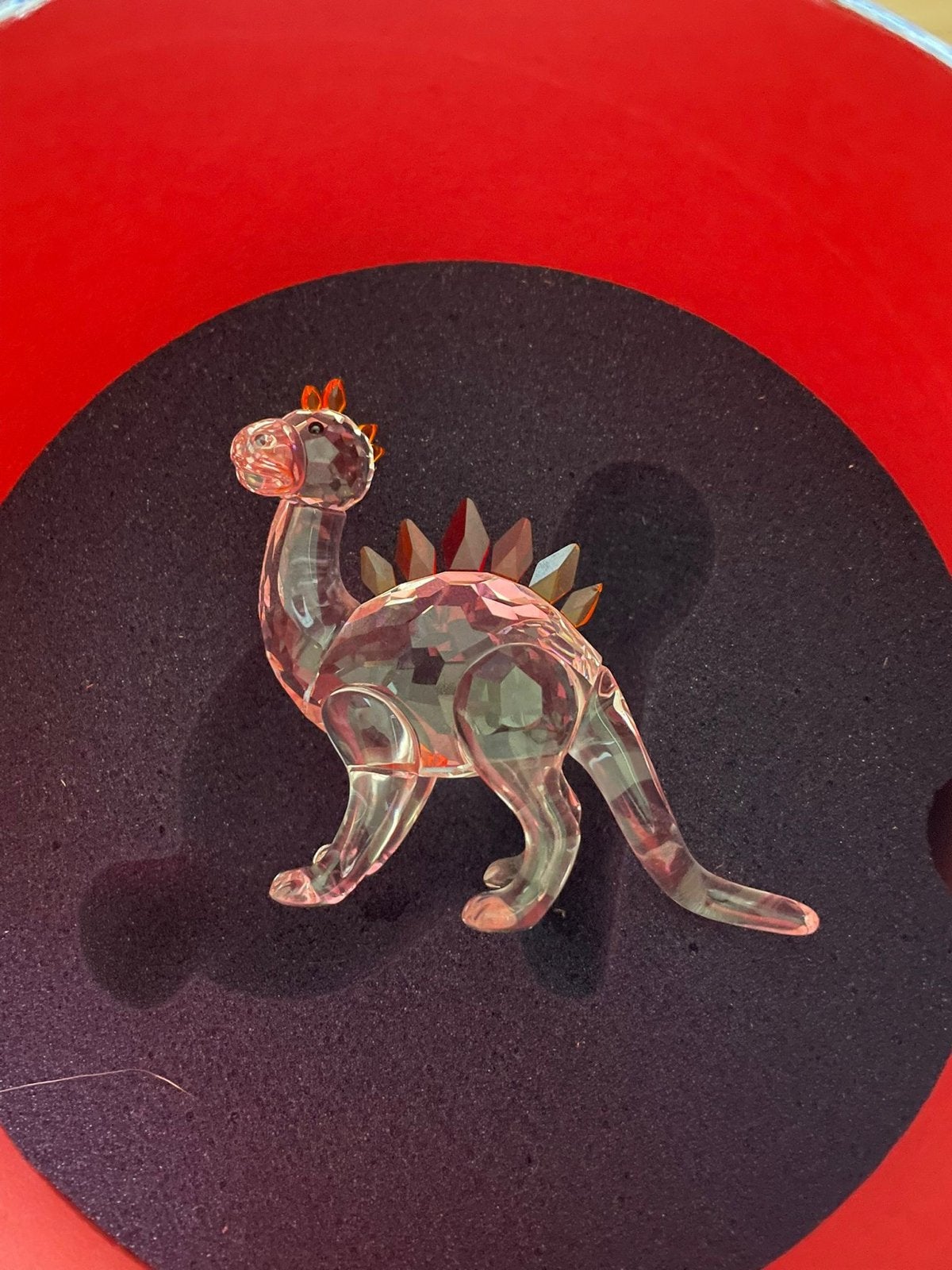 Swarovski Dino Kristal Figuur - Stegosaurus, Ophalen of Verzenden, Zo goed als nieuw, Figuurtje