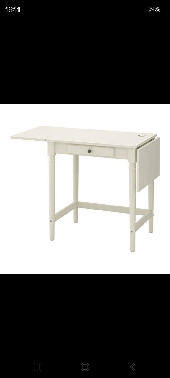 ikea bureau wit voor kleine ruimtes, Ophalen, Zo goed als nieuw, IKEA, Computerbureau