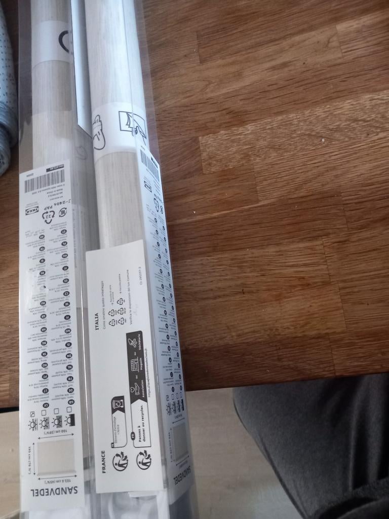 IKEA SANDVEDEL Rolgordijn - Beige, 100x195 cm, Huis en Inrichting, Stoffering | Gordijnen en Lamellen, Beige, Nieuw, 150 tot 200 cm