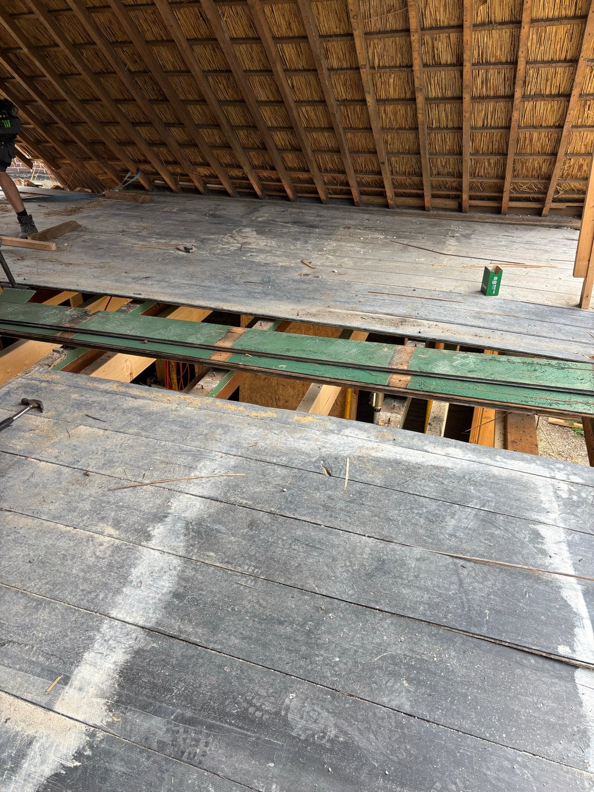 Handgeschaafde planken - 30 m2 - 516x25 cm, Doe-het-zelf en Verbouw, Hout en Planken, Ophalen, Gebruikt, 25 tot 50 mm, Plank