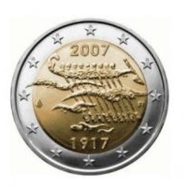 2 euro Finland 2007, Ophalen of Verzenden, Finland, 2 euro, Losse munt