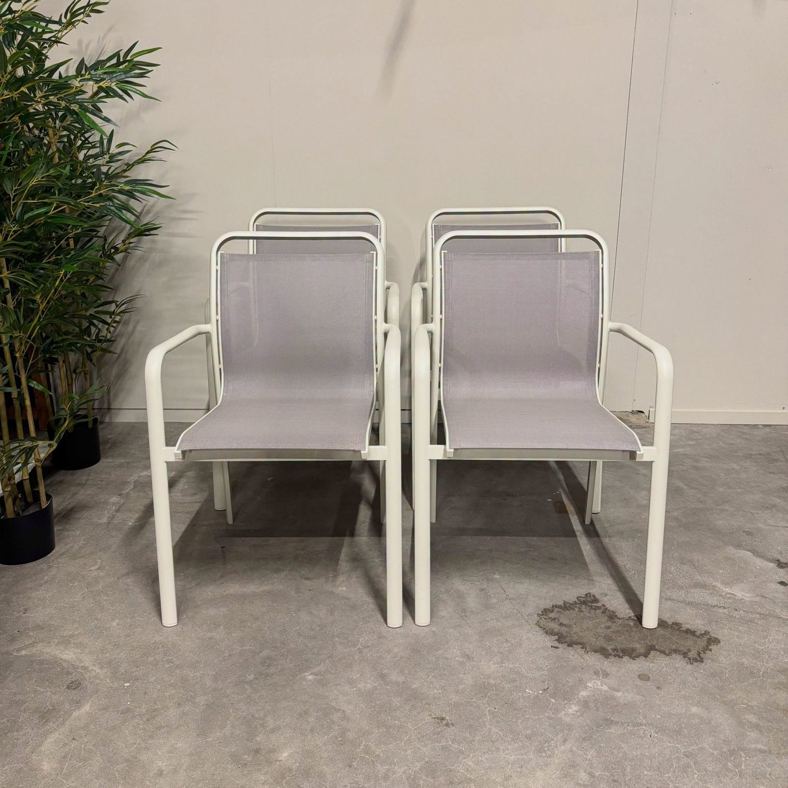 Stapelbare Tuinstoel Luri, kleur Ecru van Kave Home, Ophalen, Kave home, Textileen, Onbekend