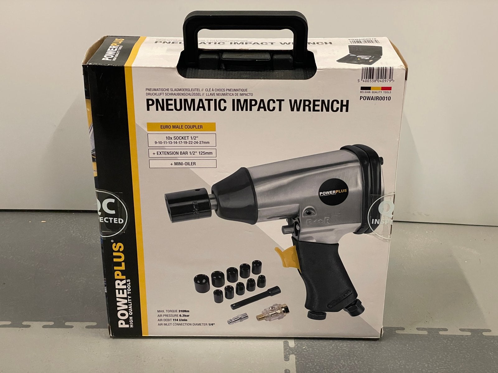 Nieuw Powerplus POWAIR0010, een pneumatische slagmoersleutel, Ophalen of Verzenden, Nieuw