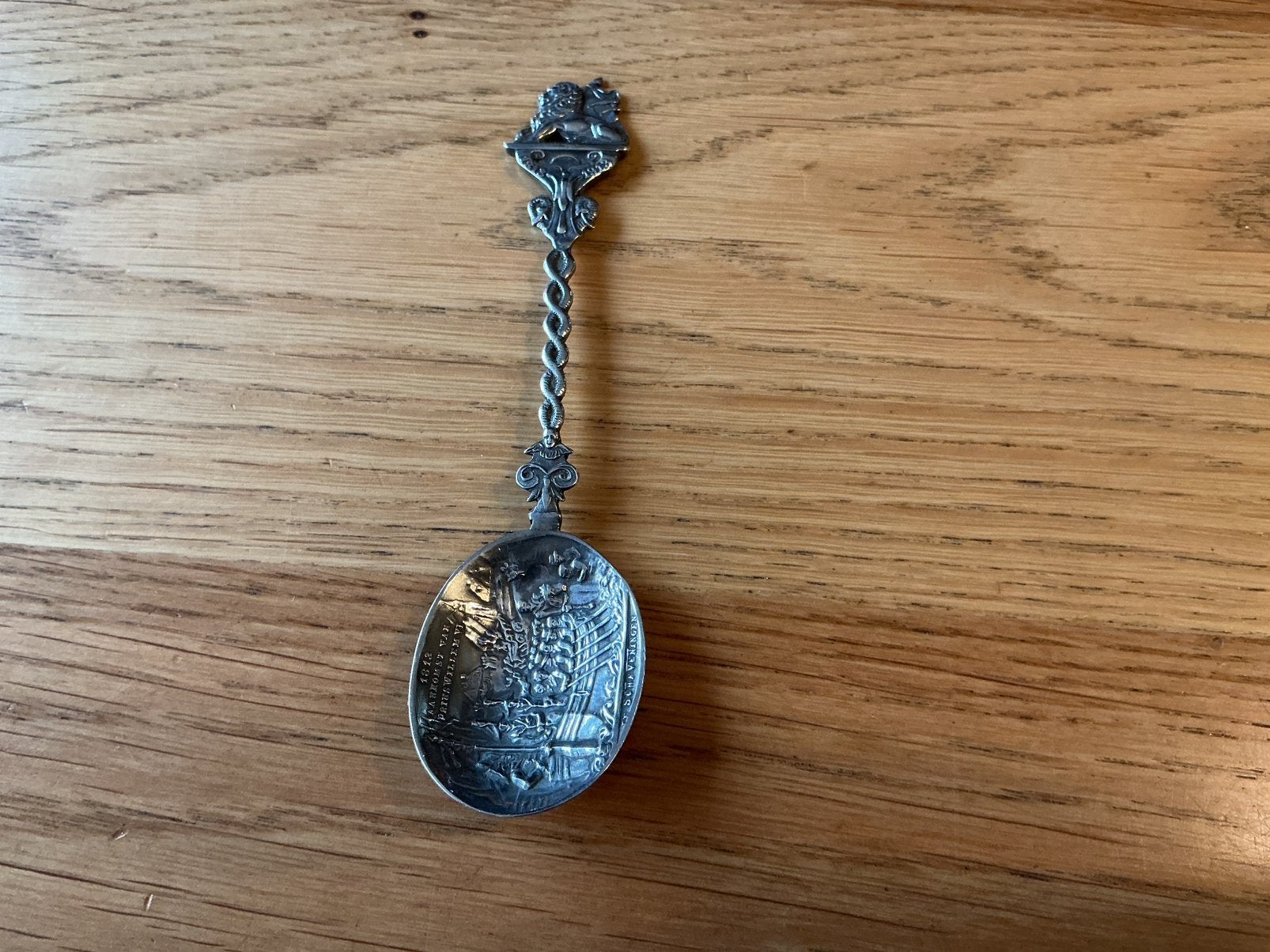 Zilveren herdenkings lepel zeldzaam 1813-1913, Antiek en Kunst, Ophalen of Verzenden, Zilver