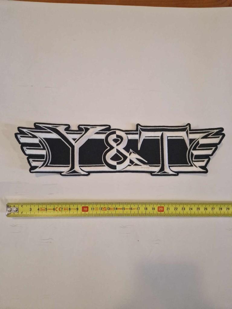 Y&T logo back patch, Verzamelen, Ophalen of Verzenden, Nieuw, Kleding