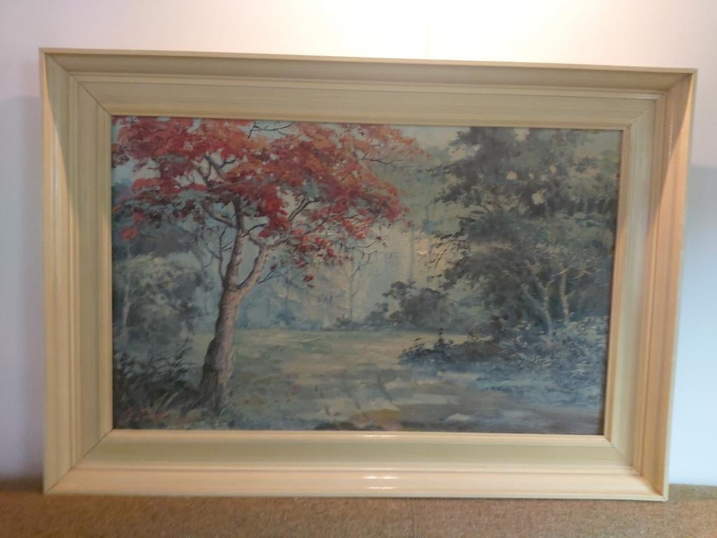 Schilderij Nederlands Indie. Ongeveer 1940. Jakarta., Antiek en Kunst, Kunst | Schilderijen | Klassiek, Ophalen of Verzenden