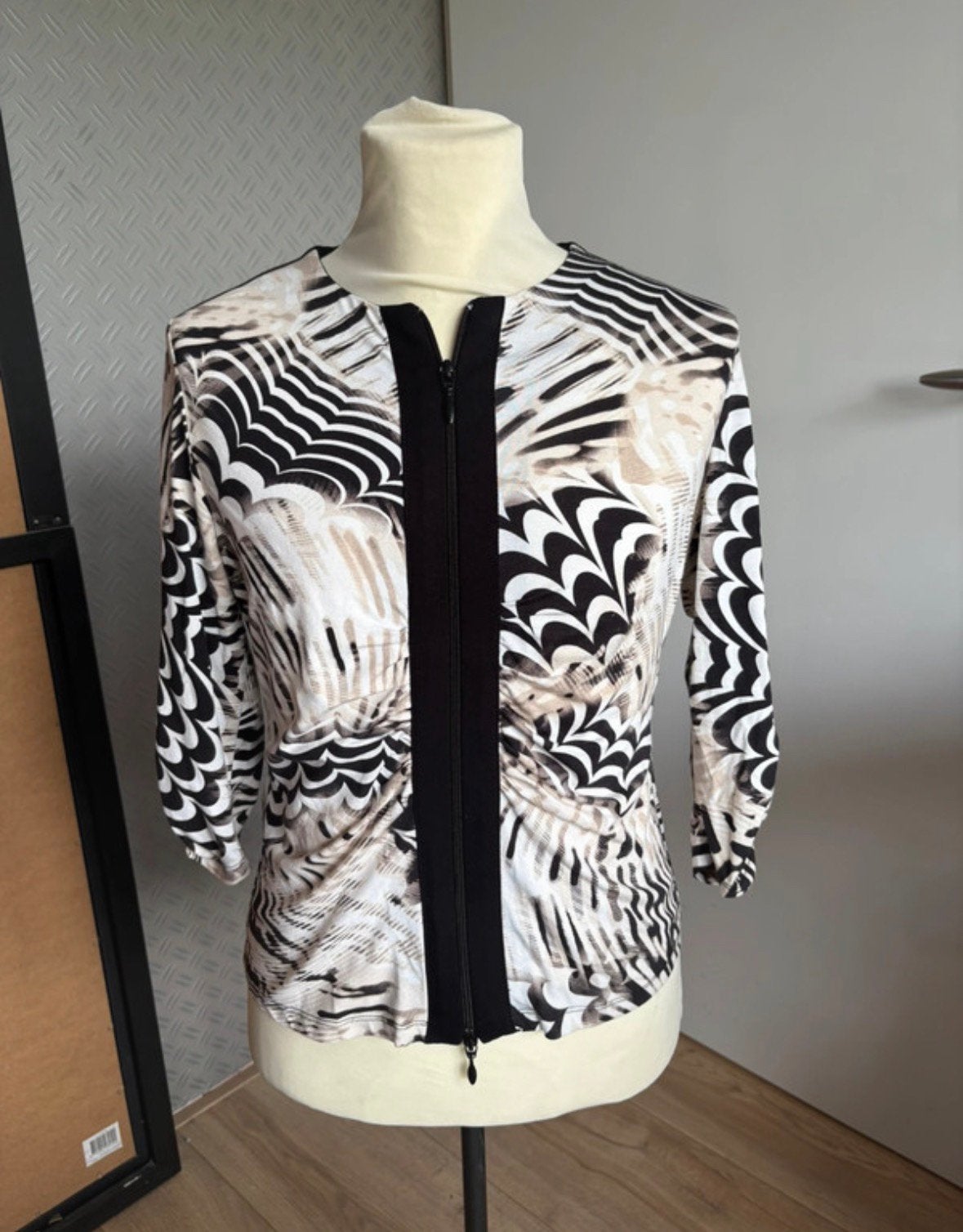 Frank lyman design vest 40, Ophalen of Verzenden, Zo goed als nieuw, Maat 38/40 (M), Zwart
