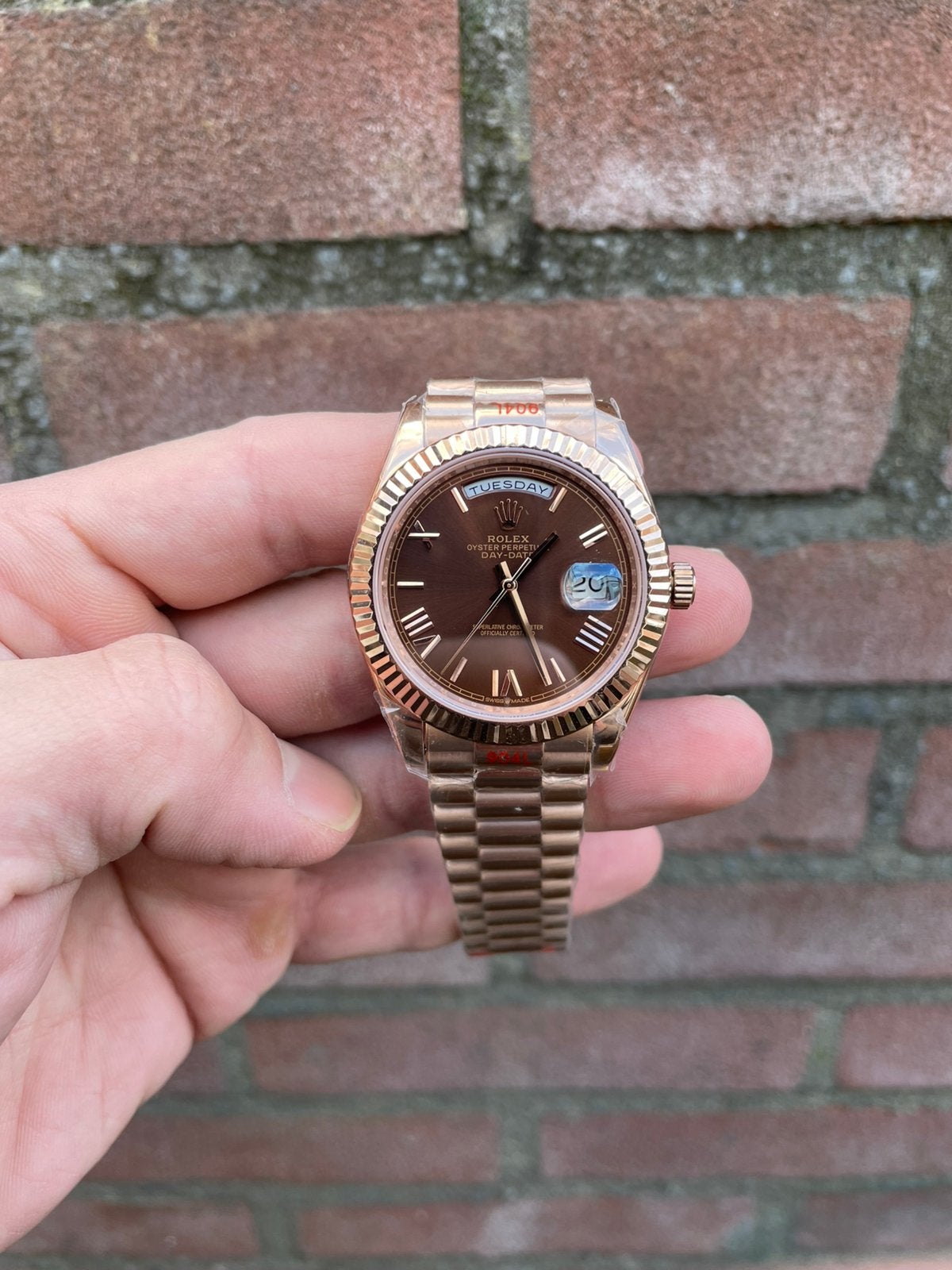 Rolex Daydate 41mm rose, Ophalen of Verzenden