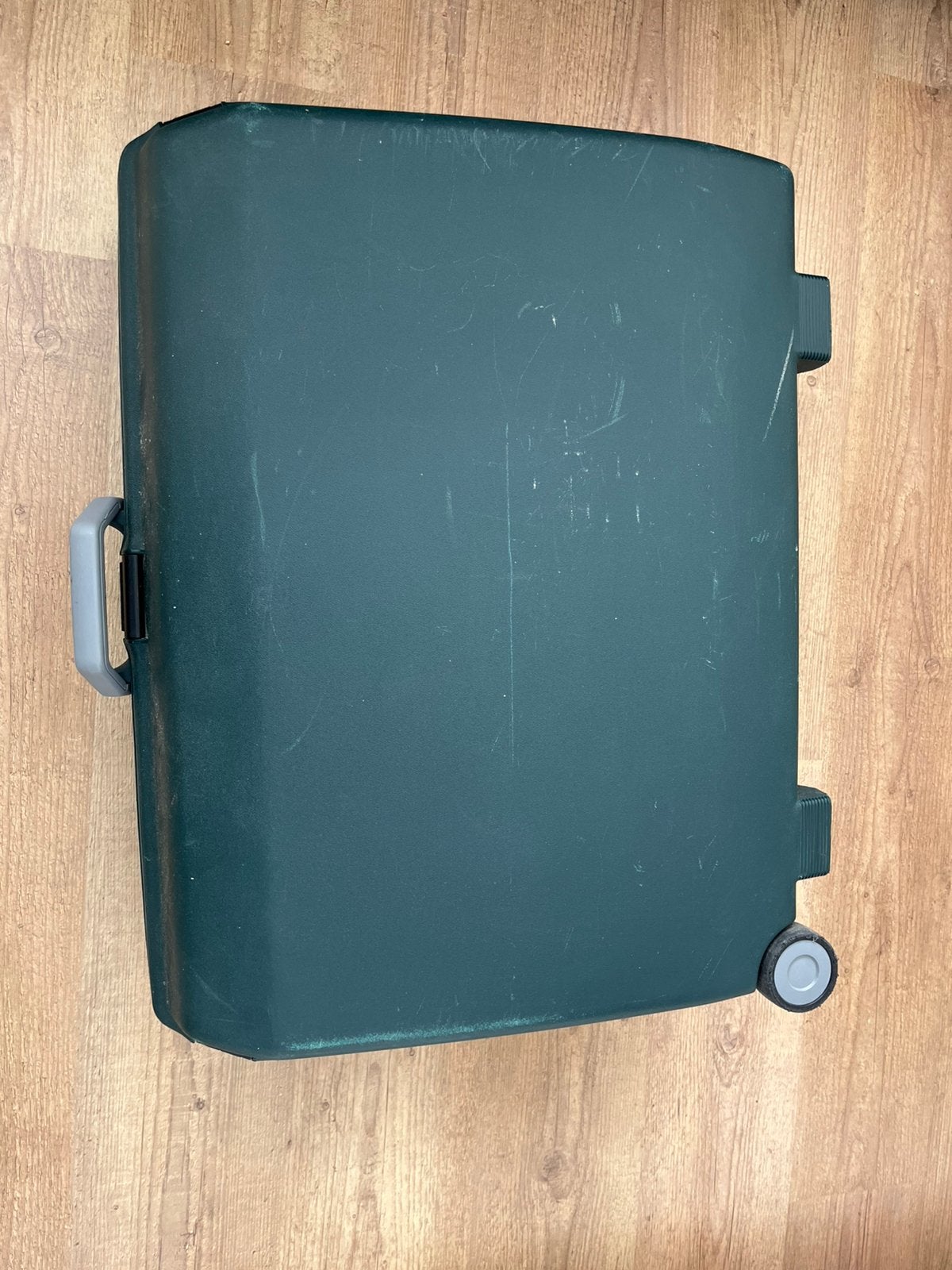 Samsonite koffer donker groen, Ophalen, Hard kunststof, 45 tot 55 cm, Zo goed als nieuw