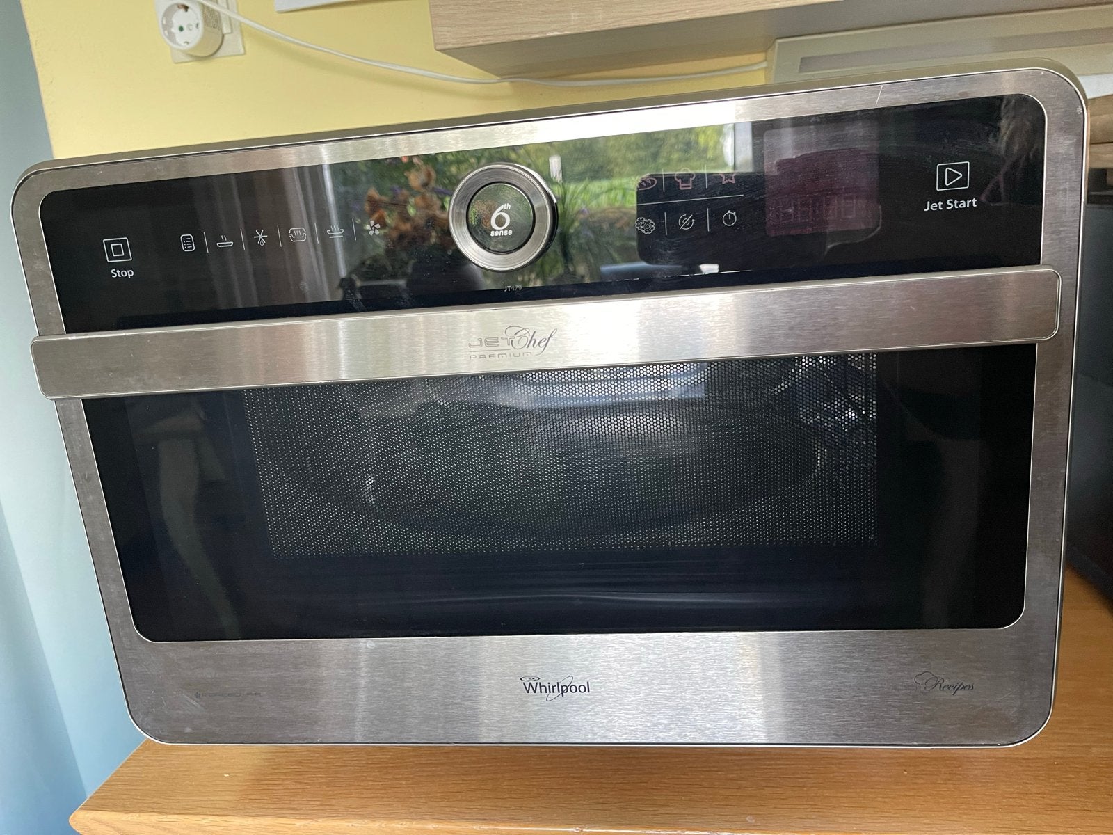 Whirlpool Combimagnetron JT479/IX - Zilver (49x38x55cm), Ophalen, Combimagnetron, Gebruikt, Grill