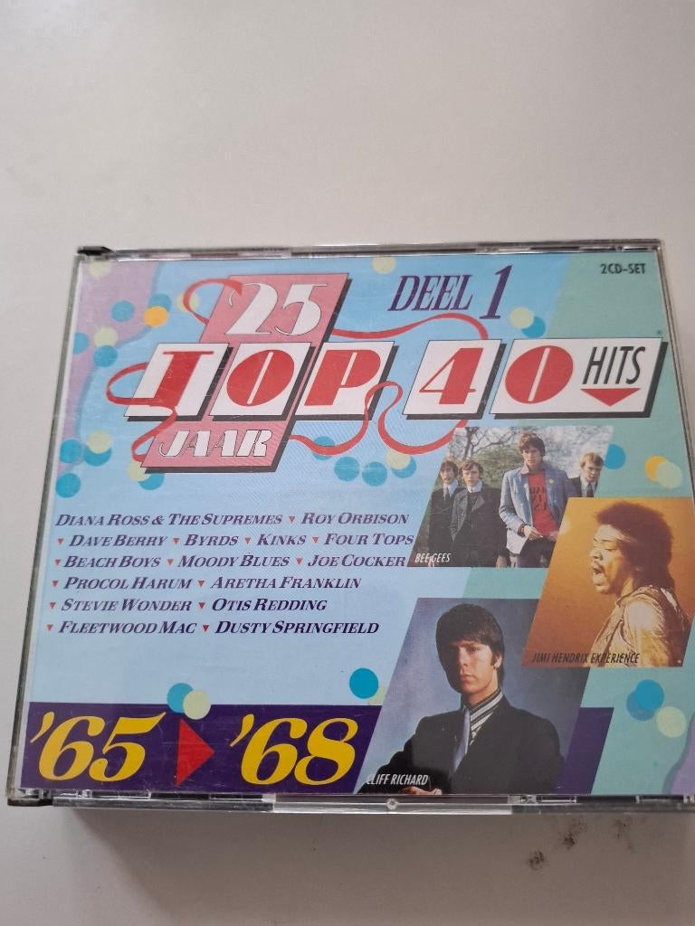 CD 25 jaar Top 40 hits, deel 1    (2cd)  1965-1968, Ophalen of Verzenden, Gebruikt, Pop