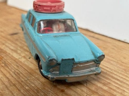 Vintage Corgi Toys Motor School Auto - Blauw, Antiek en Kunst, Antiek | Speelgoed, Ophalen of Verzenden
