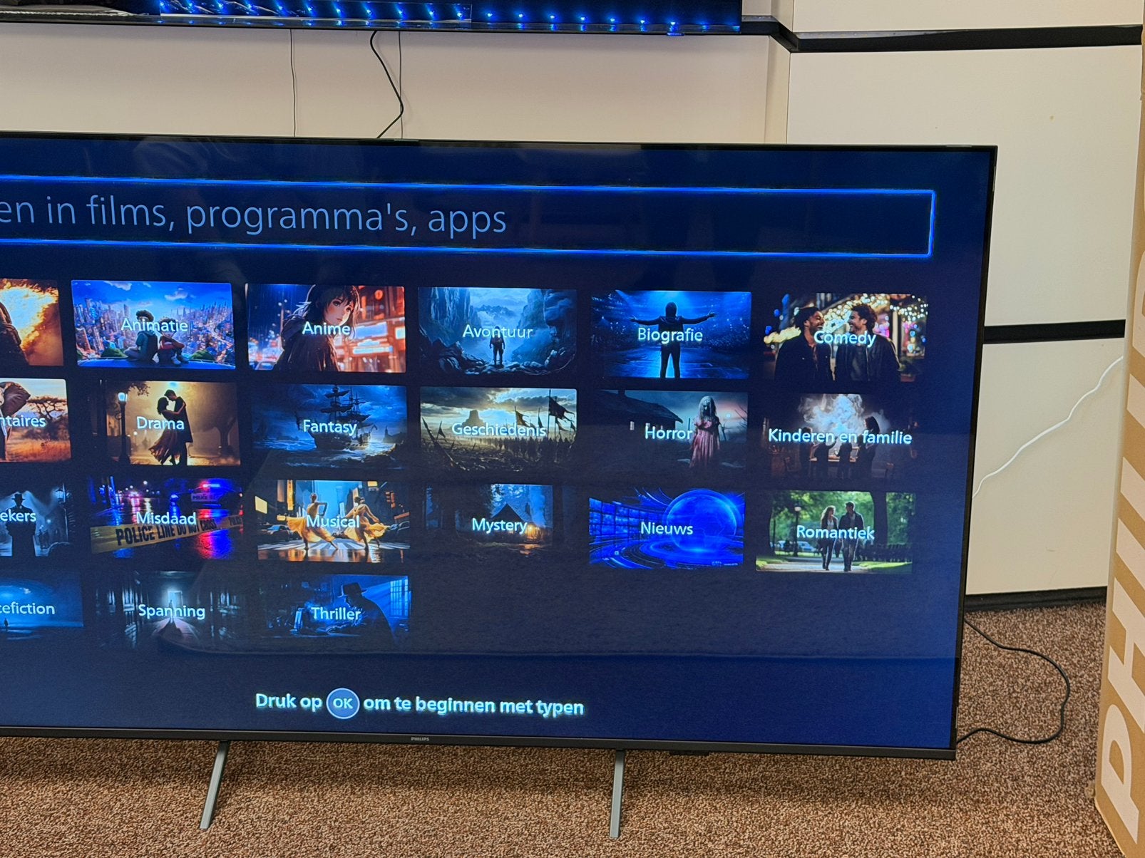 Philips Ambilight TV 65 inch – Zo goed als nieuw!, Ophalen, Zo goed als nieuw, 100 cm of meer, Philips