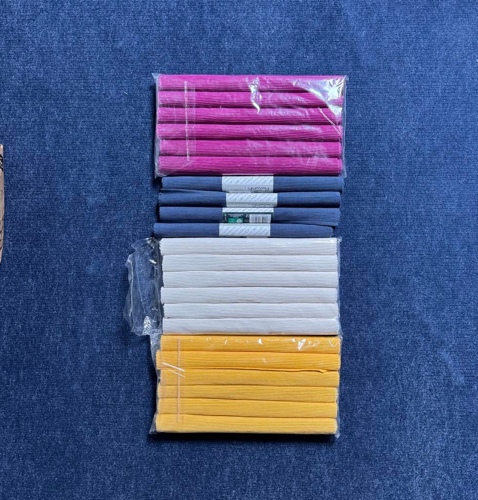 22 nieuwe placemats, ribkatoen, Ophalen of Verzenden, Nieuw, Rechthoek