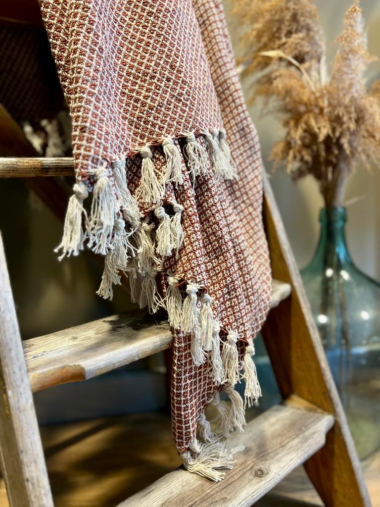 Nieuwe plaids 100% gerecycled katoen, Nieuw, Ophalen of Verzenden