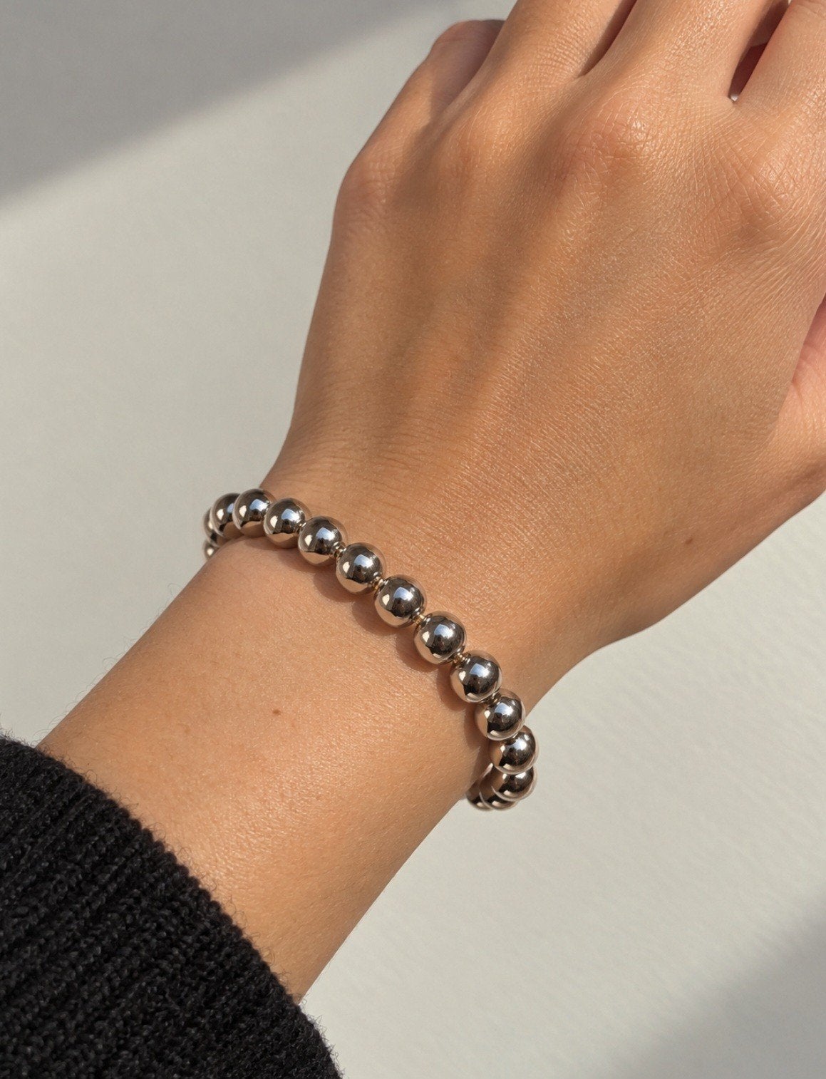 Stijlvolle kralenarmband in roségoud, Overige materialen, Verzenden, Zo goed als nieuw, Roze