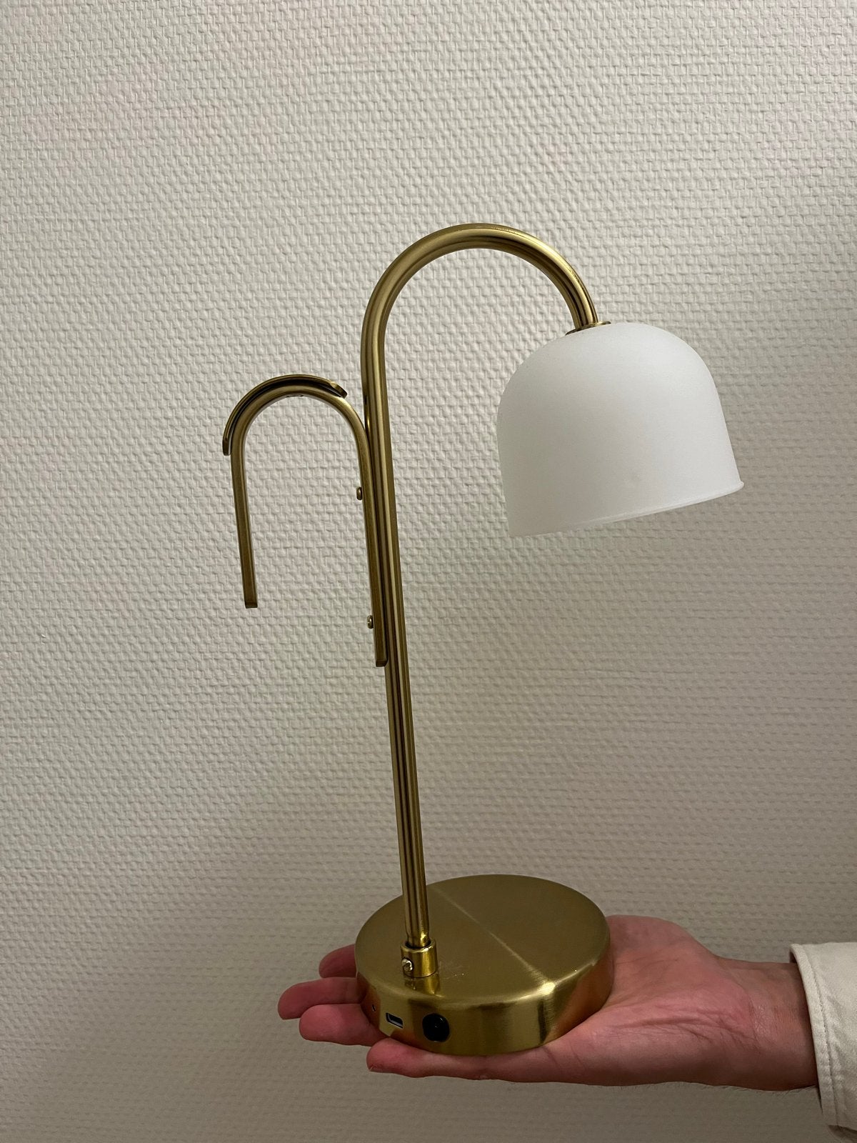 IKEA TVÅMASTAD draagbare LED-lamp, messing/opaalwit glas, Goud, Ophalen of Verzenden, Draadloos, IKEA