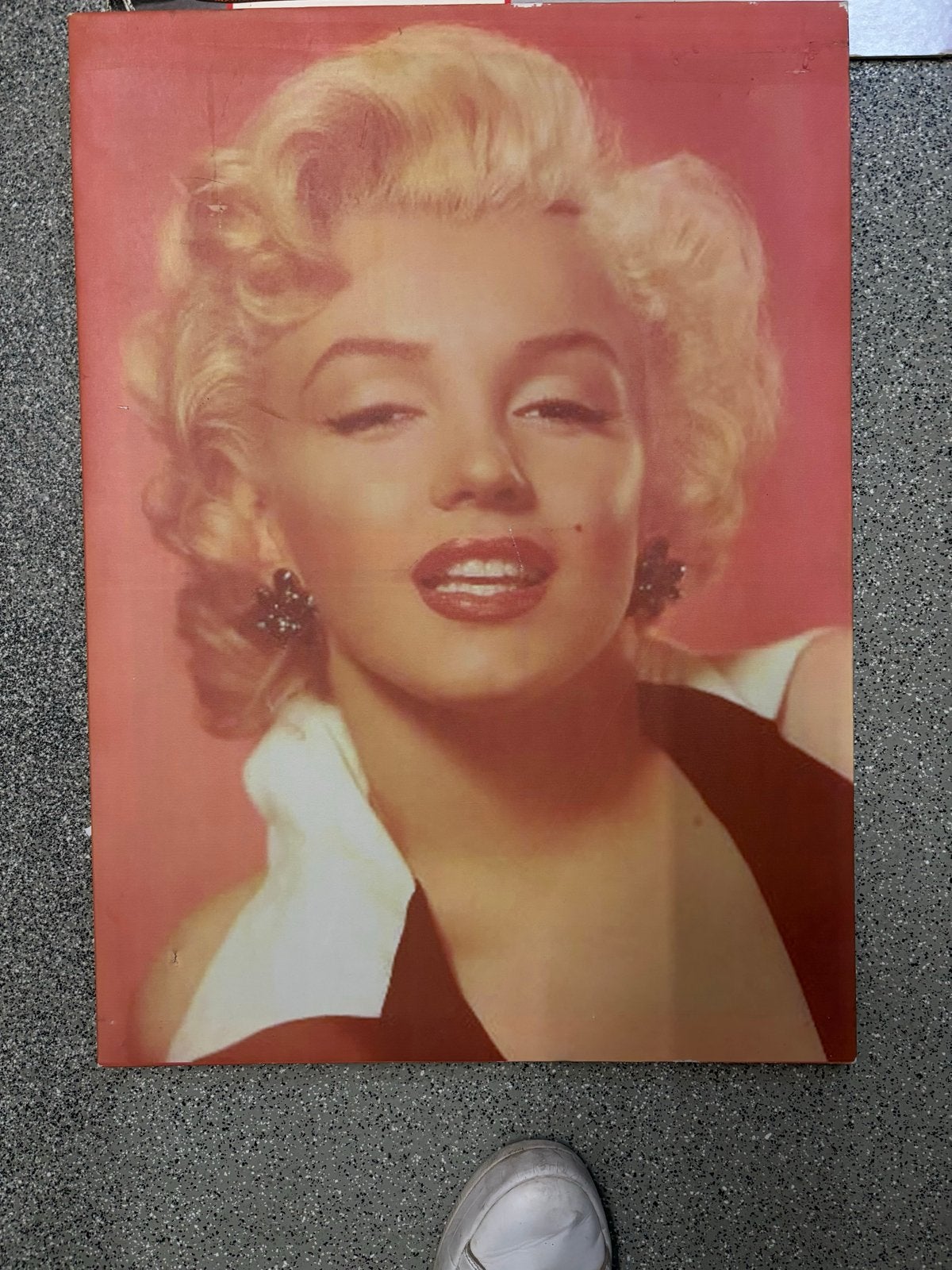 Marilyn Monroe canvas, 1960 tot 1980, Gebruikt, Ophalen of Verzenden, Prent