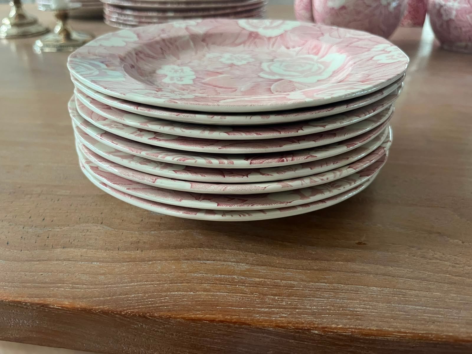 Burleigh Victorian Chintz servies - roze bloemenpatroon, Huis en Inrichting, Ophalen, Overige merken, Vintage, Zo goed als nieuw