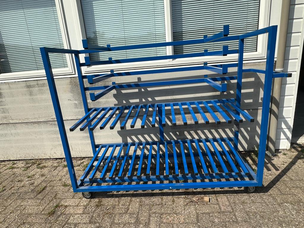 Mobiele transportwagen stelling draagarmstelling, 100 liter of meer, Ophalen, Transportkar
