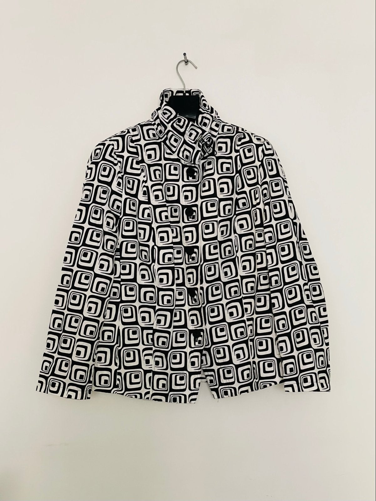 Basler Jasje met Grafische Print in Zwart/Wit mt 46, Ophalen of Verzenden, Gedragen, Maat 46/48 (XL) of groter, Meerkleurig