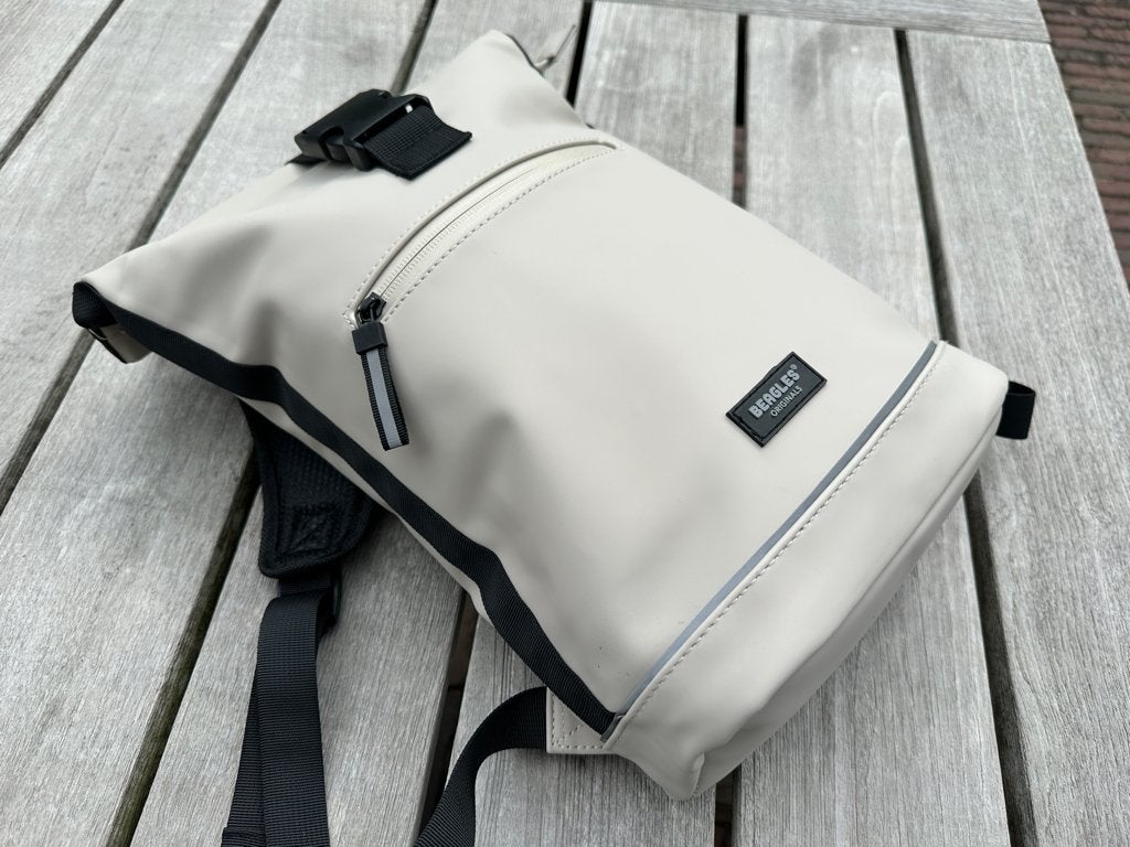 Rolltop rugzak 15.6inch laptop rugtas wit Beagles Originals, Overige merken, 40 cm of meer, Minder dan 30 cm, Ophalen of Verzenden