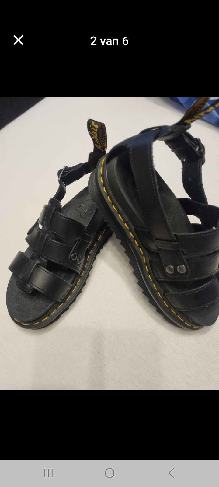 Dr. Martens Gryphon Vegan Sandalen Zwart Maat 39, Zwart, Sandalen of Muiltjes, Ophalen of Verzenden, Dr. Martens