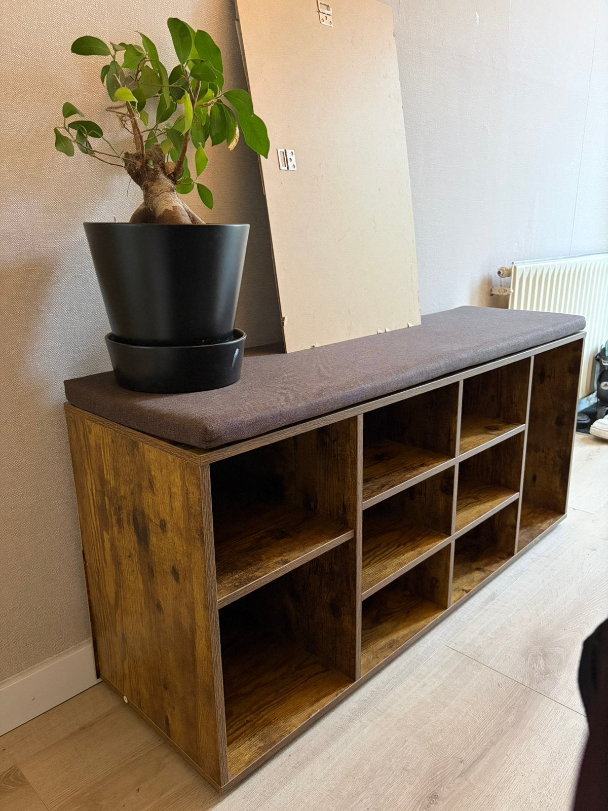 Moderne schoenenkast met bank!, Ophalen of Verzenden, Zo goed als nieuw, 25 tot 50 cm, 50 tot 100 cm