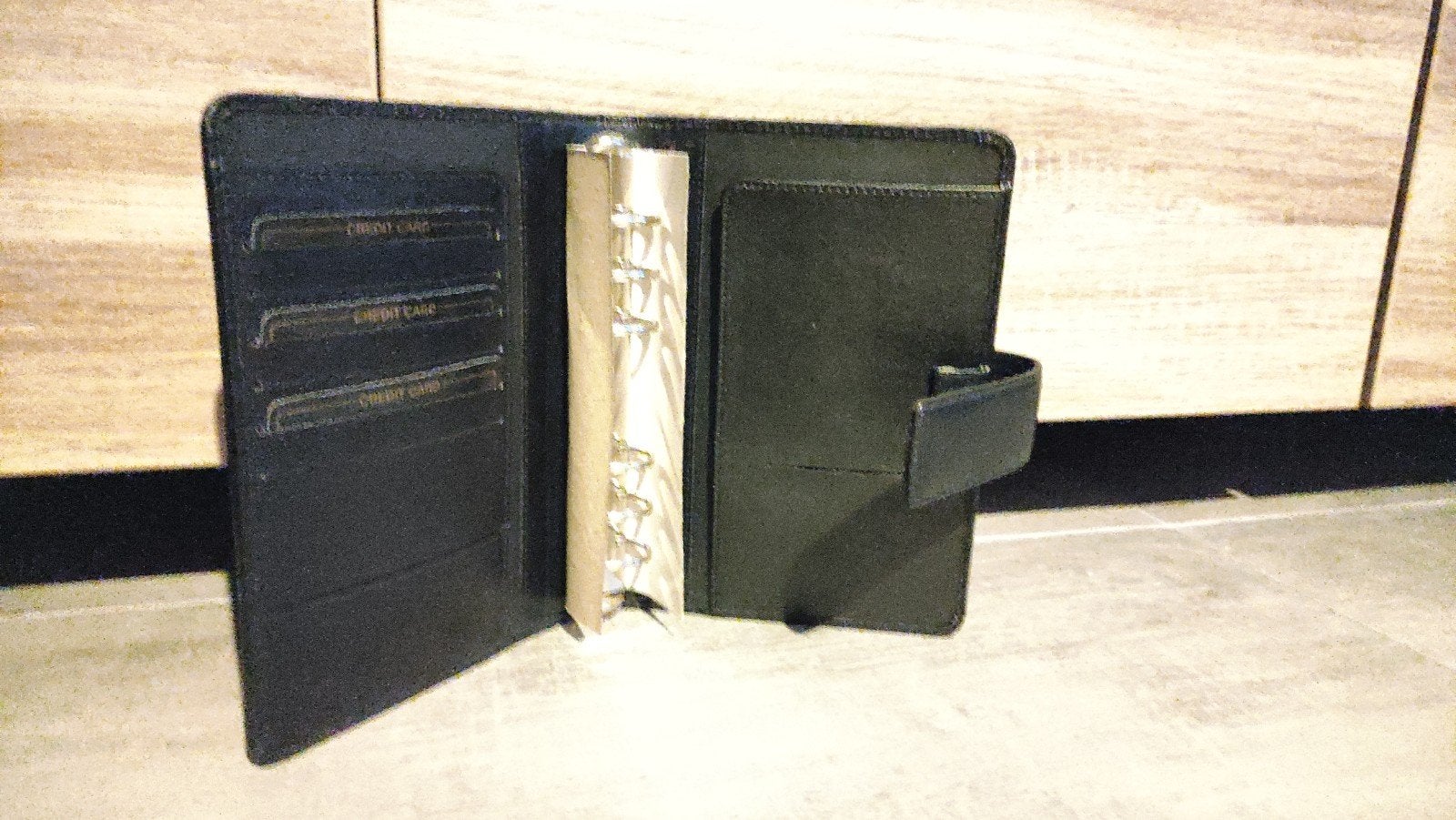 Zwarte A6 map organizer - nieuw, Diversen, Schrijfwaren, Ophalen of Verzenden