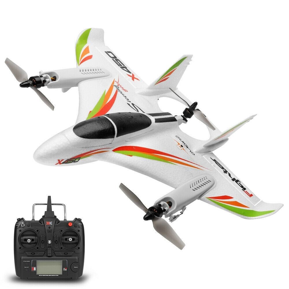 Fast RC Helikopter Vliegtuig Drone All-In-One VTOL. RTF 6-CH, Ophalen of Verzenden, Nieuw, RTF (Ready to Fly)