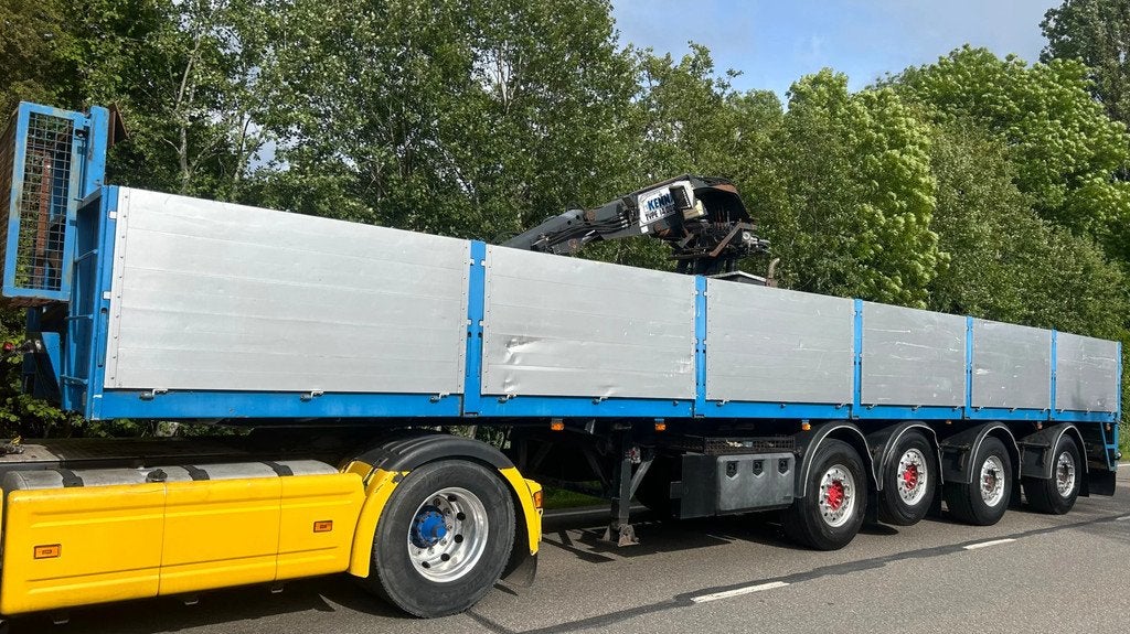 Kwb Stenentrailer | 4 asser | APK | liftas | kennis 14 ton, Overige brandstoffen, Aanhangers en Opleggers, Te koop, BTW verrekenbaar