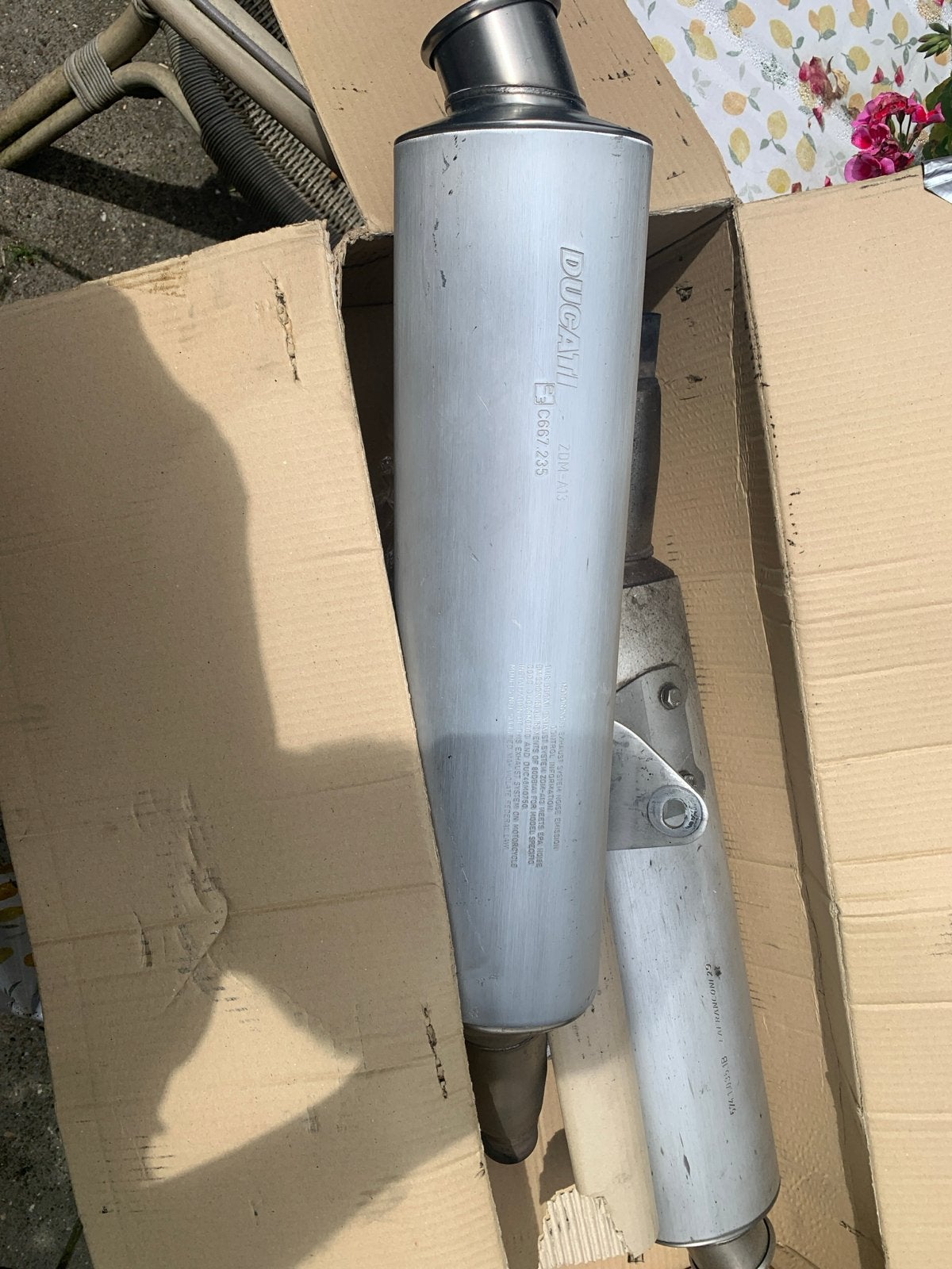 Ducati monster 600/ uitlaten (set van 2) - ZDM-B13 C667.235, Ophalen of Verzenden, Gebruikt
