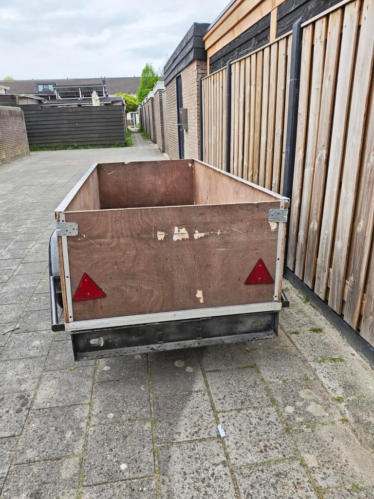 Aanhangwagen met gegalvaniseerd onderstel, Auto diversen, Aanhangwagen-onderdelen, Ophalen of Verzenden, Gebruikt