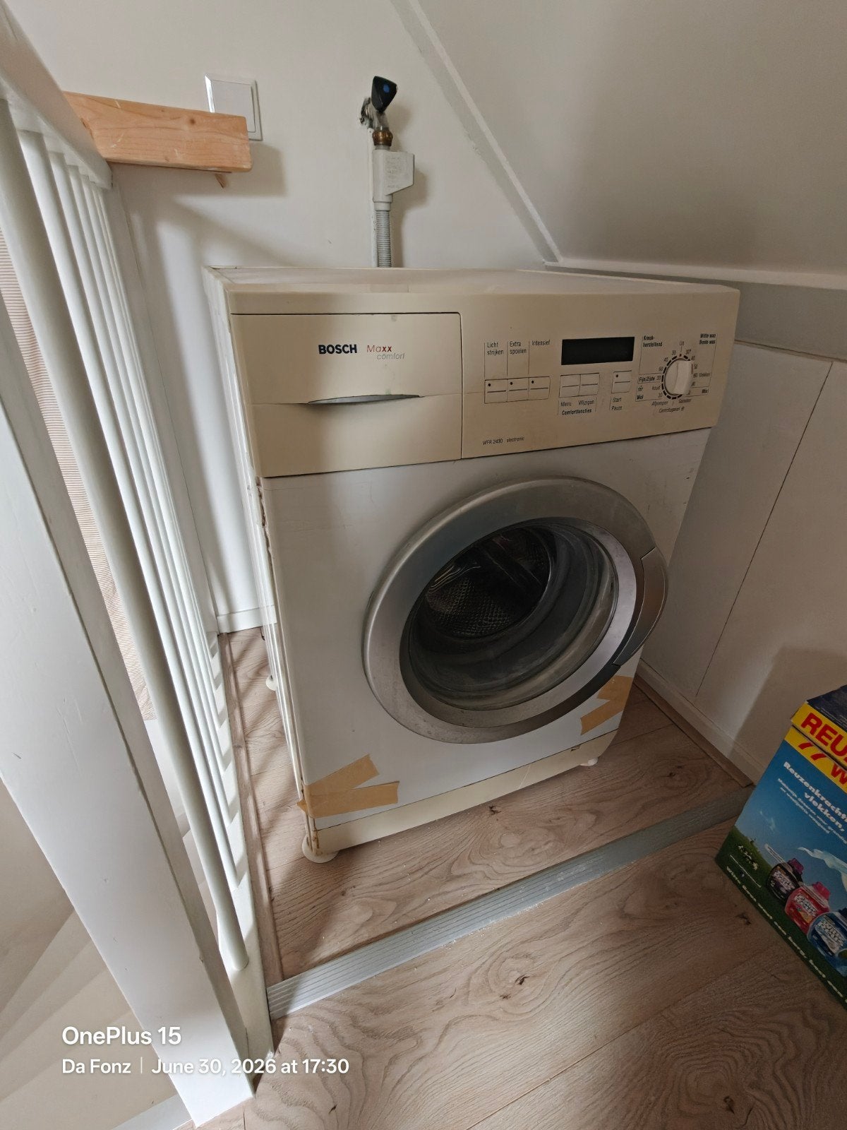 Bosch Maxx Comfort WFR 2430 Wasmachine, Ophalen, Gebruikt, Voorlader, Wolwasprogramma