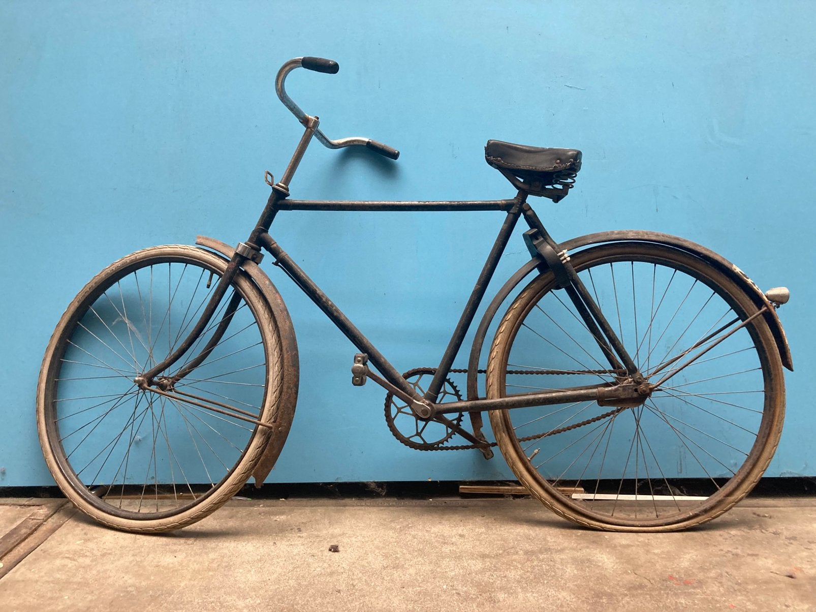 Fongers fiets antiek, Ophalen