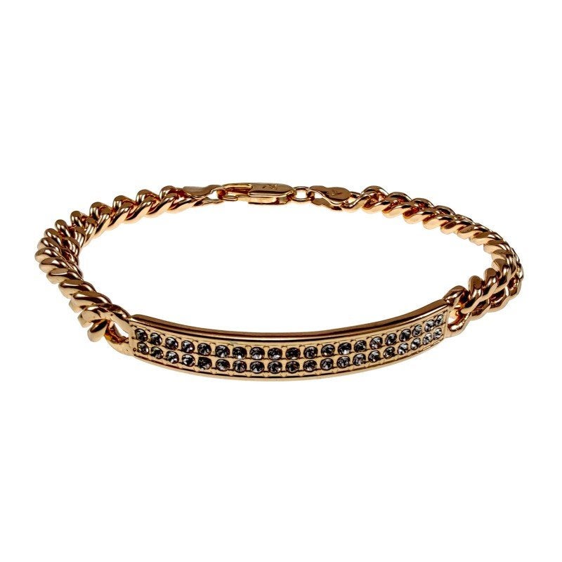 XUPING Rosé Vergulde Armband met Zirkonias-Plaat - Dames, Met kristal, Staal, Birgitta-Gracht 33, 6465 EL Kerkrade, Nederland