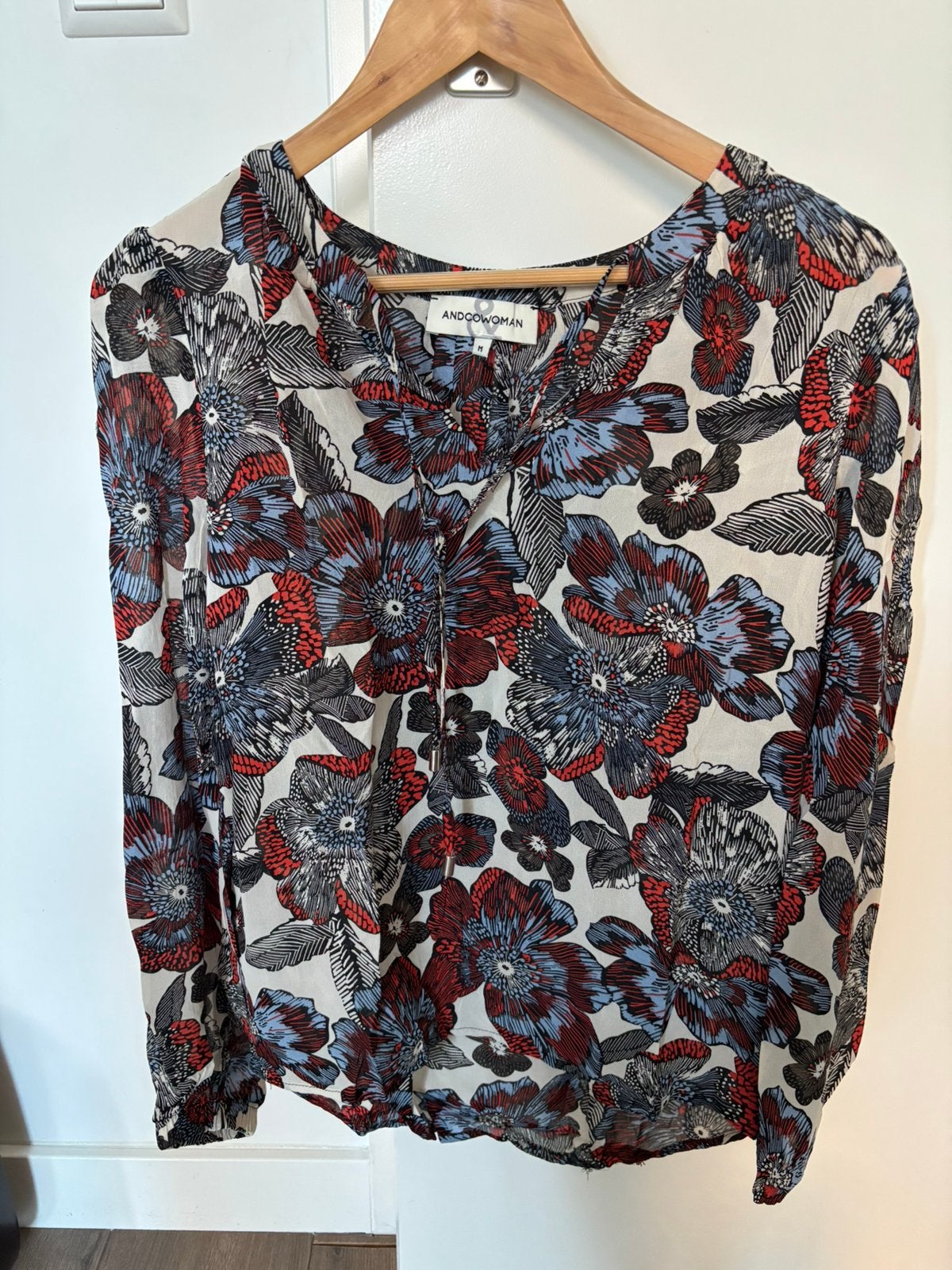 Ariane Flower blouse, &Co Women, maat M, Kleding | Dames, Ophalen, Zo goed als nieuw, Maat 38/40 (M)