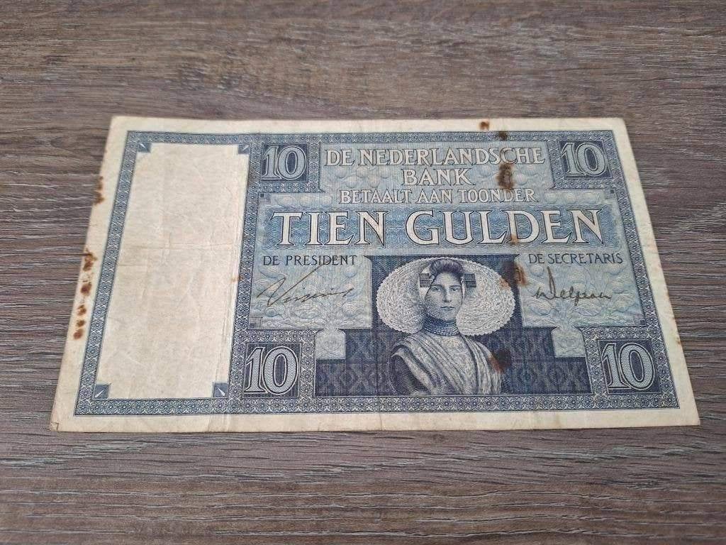 Biljet 10 gulden Zeeuws Meisje, 1924 - CD-serie, Ophalen of Verzenden, 10 gulden