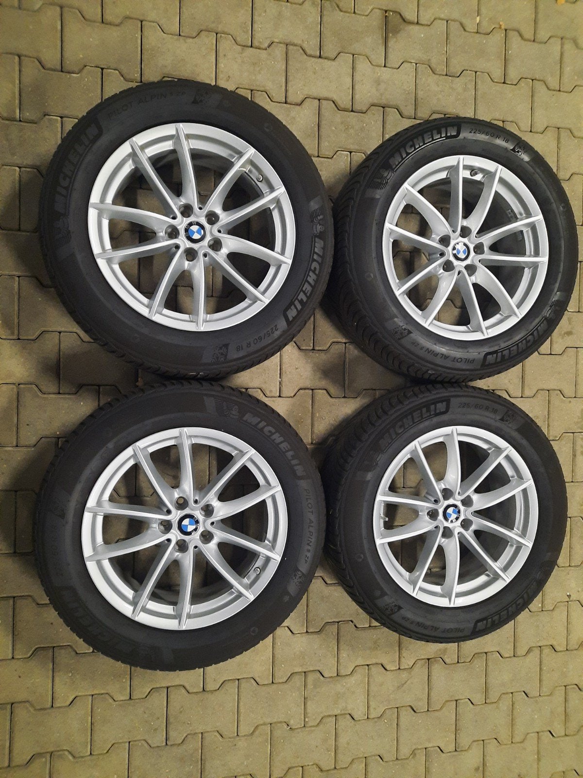 ZGAN 18 inch velgen ORIGINELE BMW X3 G01 X4 G02 WINTERSETJE, 18 inch, Gebruikt, Banden en Velgen, Personenwagen