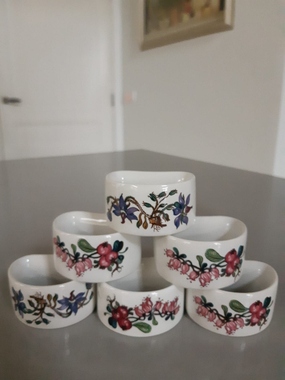 Servetringen Villeroy en Boch Botanica,  6 beschikbaar, Ophalen of Verzenden, Zo goed als nieuw, Porselein, Overige stijlen