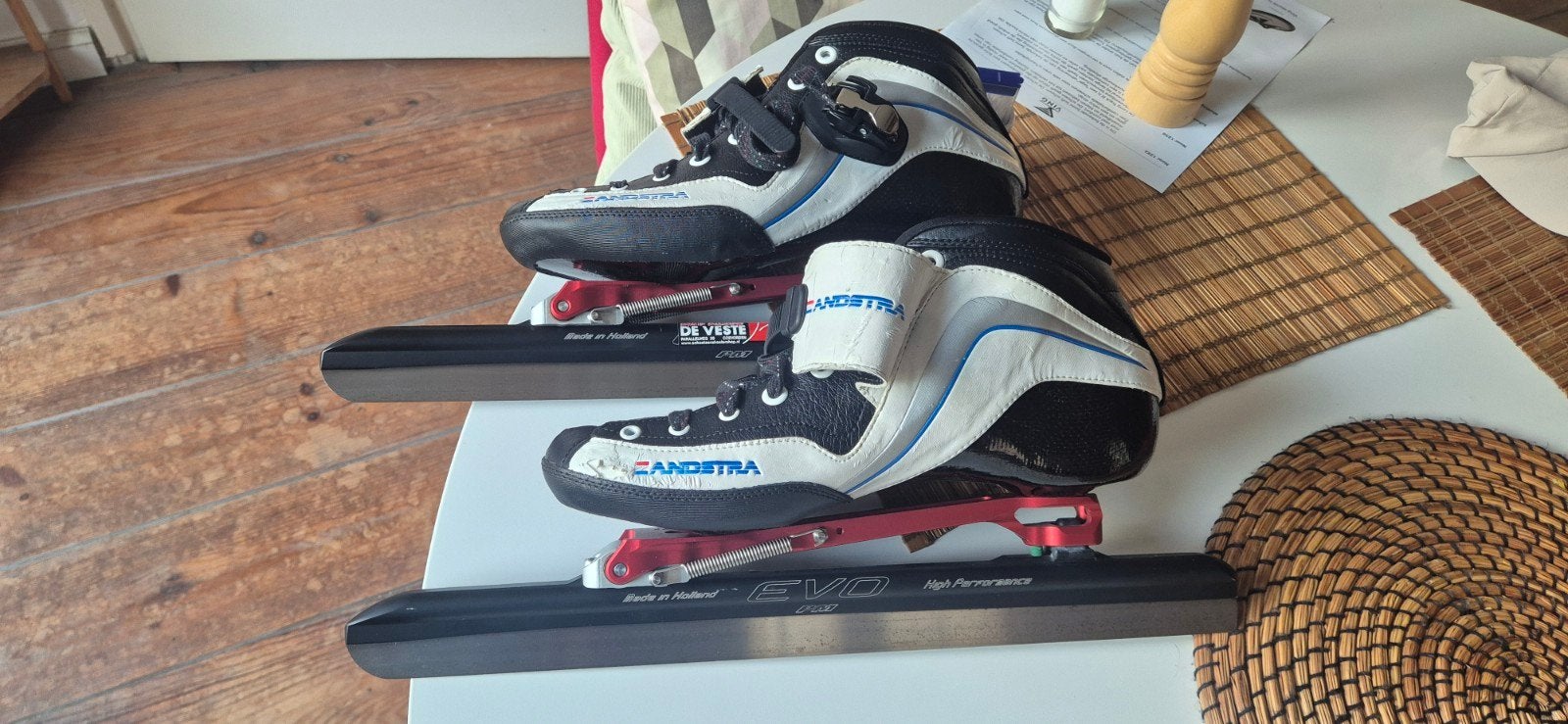 Zandstra Klapschaatsen YVG1862, Sport en Fitness, Klapschaats, Ophalen of Verzenden, Noren, Gebruikt