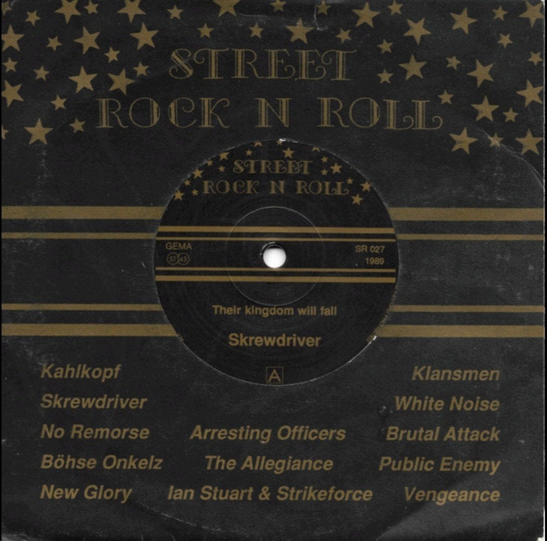 Skrewdriver - Street Rock N Roll - SR027 - 7" '89 PUNK OI, 7 inch, Ophalen of Verzenden, Zo goed als nieuw, Punk Rock