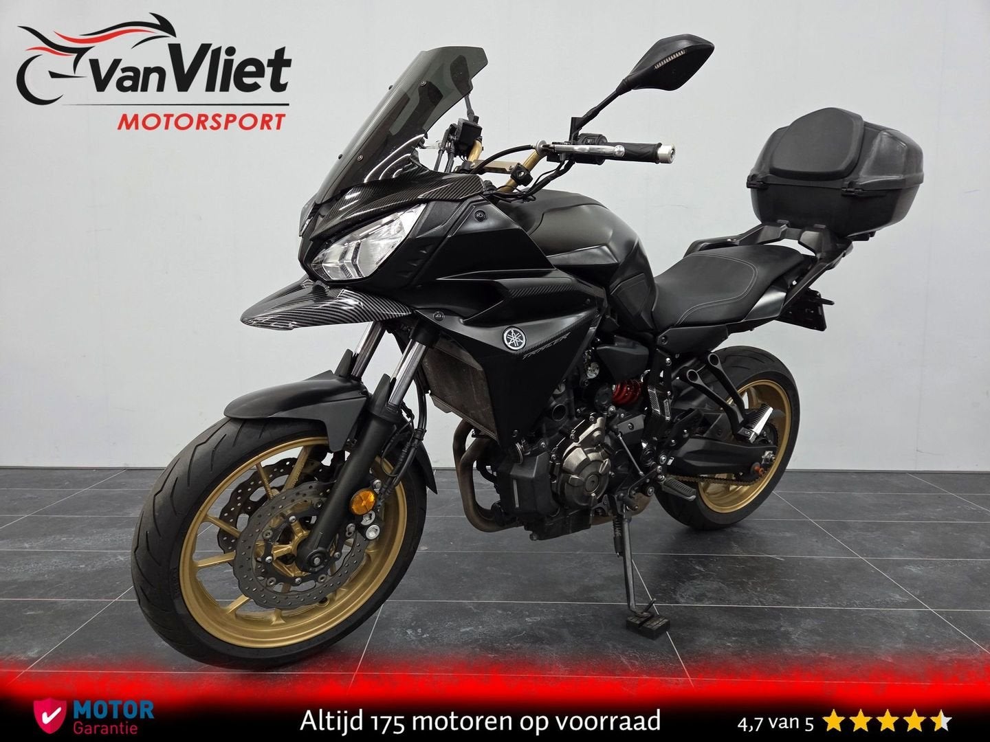 Nieuw Binnen.! Yamaha Tracer 700 Mat zwart/goud, 2 cilinders, Bedrijf, Onbekend, Toermotor