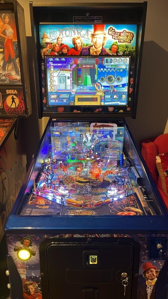 Willy Wonka & The Chocolate Factory flipperkast (LE 2022), Verzamelen, Automaten | Flipperkasten, Gebruikt, Elektronisch, Flipperkast