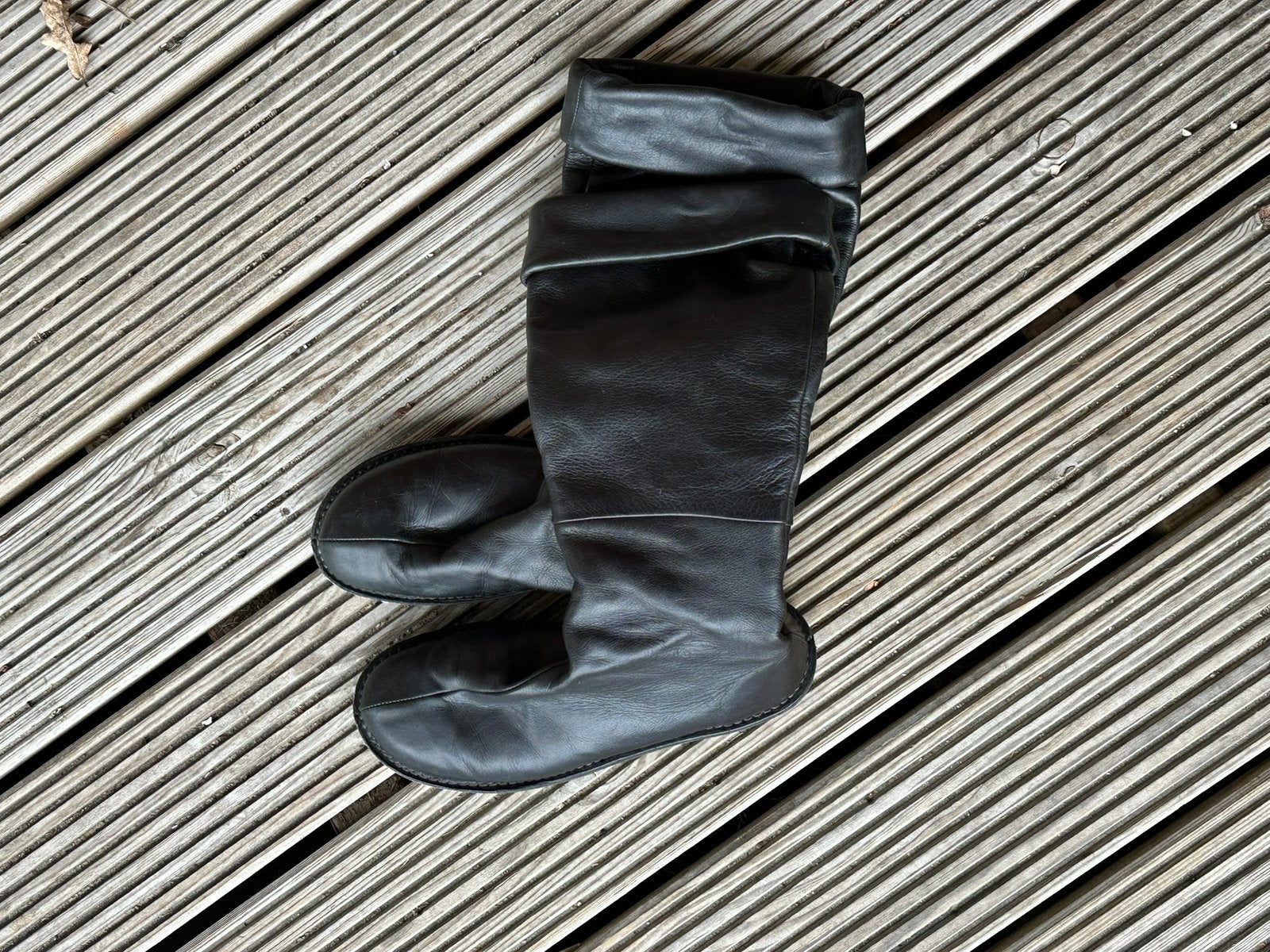 Originele vintage trippen laarzen, Hoge laarzen, Zwart, Ophalen of Verzenden, Zo goed als nieuw