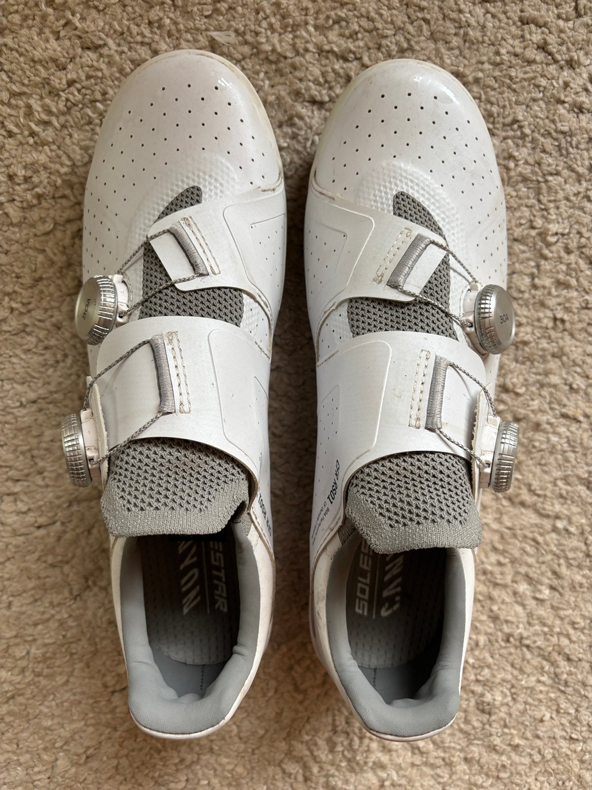 Canyon Tempr CFR Road Cycling Shoes – Wit – Maat 42.5, Ophalen of Verzenden, Zo goed als nieuw, Overige maten, Schoenen