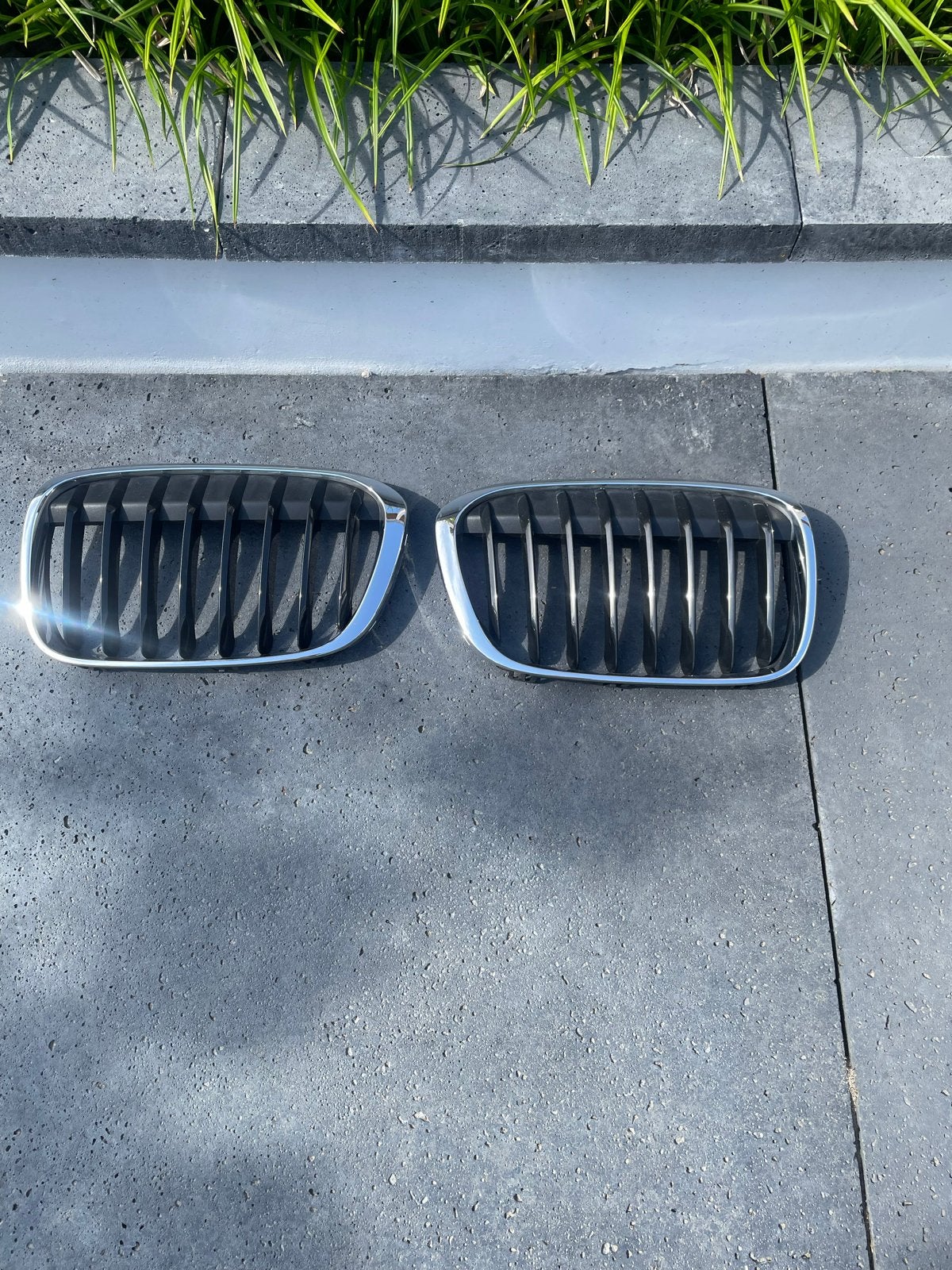 BMW Nieren Grill Set - BMW X1 bj 2017, Gebruikt, Voor, Ophalen of Verzenden, Bumper
