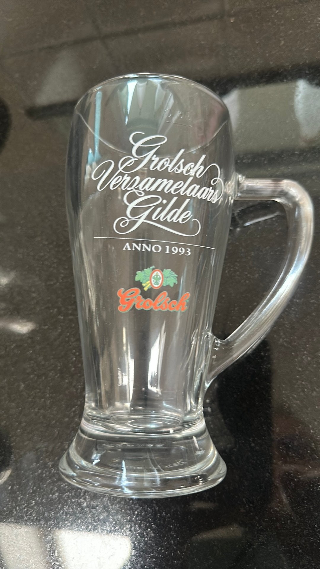 Grolsch 'Trots der Verzamelaars Gilde' Bierpul - Anno 1993, Verzamelen, Ophalen of Verzenden, Zo goed als nieuw, Pul(len), Grolsch