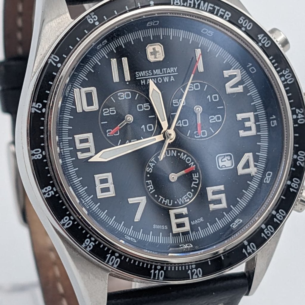 Swiss Military Hanowa 6-4197 Chronograaf horloge - Nette st, Flex Ltd., Zo goed als nieuw, https://flex.com/contact-us, Nobelstraat 10, 5807 GA Oostrum LB, Limburg, Nederland