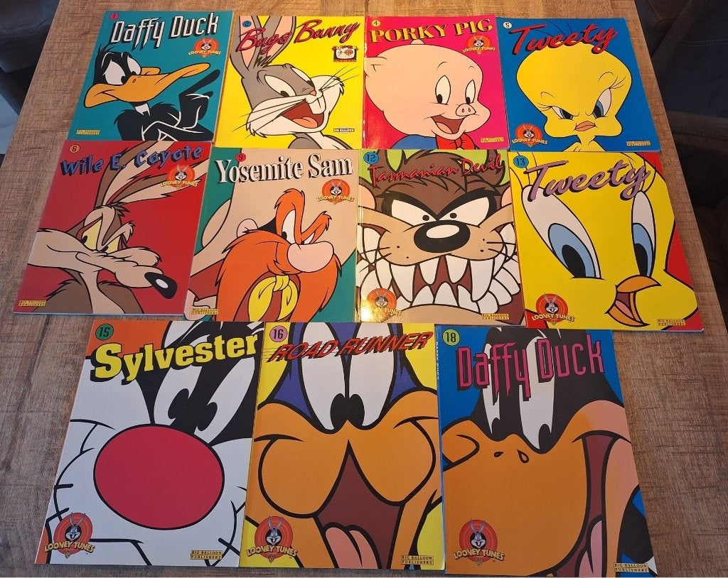 Looney Tunes stripboeken collectie (11 stuks), Verzamelen, Stripfiguren, Ophalen, Looney Tunes, Gebruikt, Boek of Spel